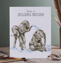 Load image into Gallery viewer, Splashing Birthday Card
