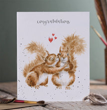 Load image into Gallery viewer, Nuts About Each Other Congratulations Card
