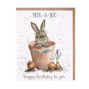 Peek A Boo Happy Birthday Card