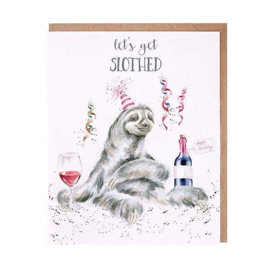Let's Get Slothed Card