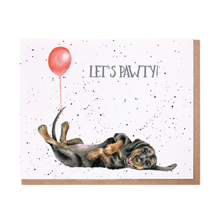 Let's Pawty Birthday Card