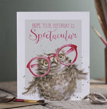 Load image into Gallery viewer, Spectacular Owl Birthday Card
