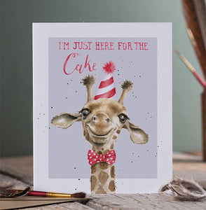 Here for the Cake Birthday Card