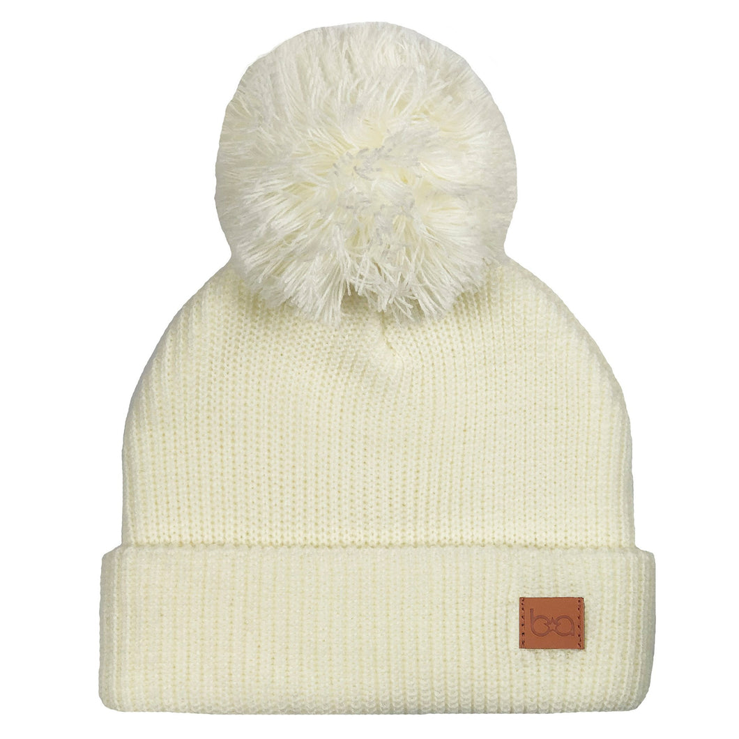 Babyfied Apparel - PomPom Toque - Ivory 6-24M