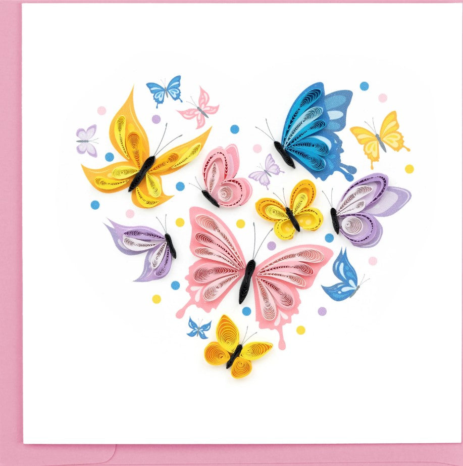 Butterfly Heart Quilling Card