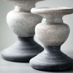 Grey Terracotta Candle Holder