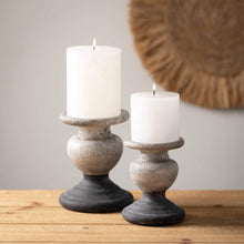 Load image into Gallery viewer, Grey Terracotta Candle Holder
