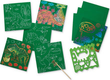 Load image into Gallery viewer, Dinosaur Sparkle Scratch Art by Crocodile Creek
