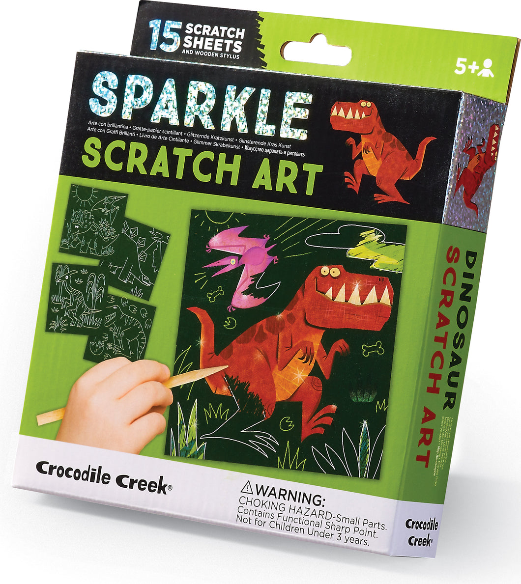 Dinosaur Sparkle Scratch Art by Crocodile Creek
