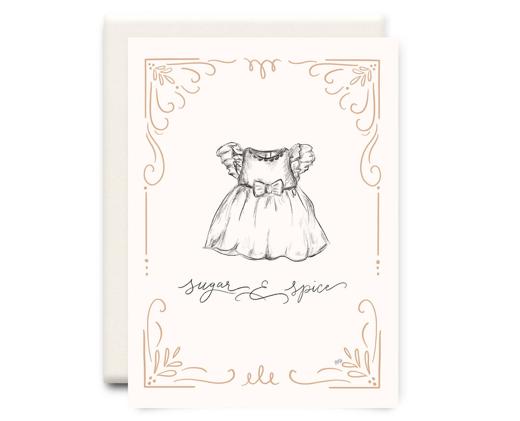 Sugar & Spice Baby Girl Card