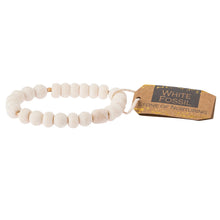 Load image into Gallery viewer, White Fossil Stone Bracelet - Stone of Nurturing
