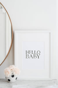 Hello Baby Art Print