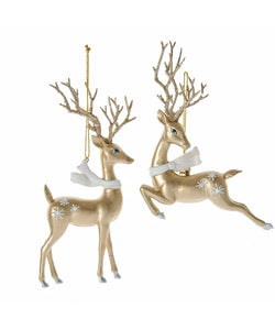 Platinum Deer Ornament