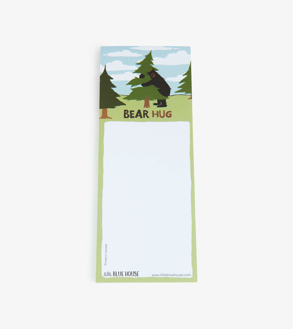 Bear Hug Magnetic Notepad