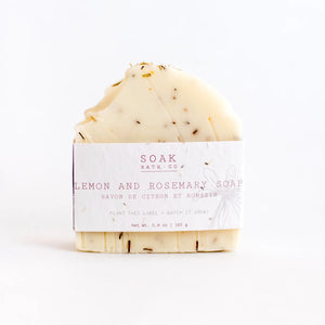 Lemon & Rosemary Soap: SOAK Bath Co