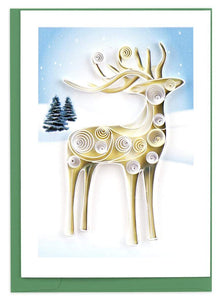 Reindeer Enclosure Quilling Card