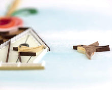 Load image into Gallery viewer, Birdhouse Quilling Card
