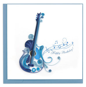 Happy Birthday Guitar Quilling Card