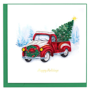 Holiday Truck Quilling Card