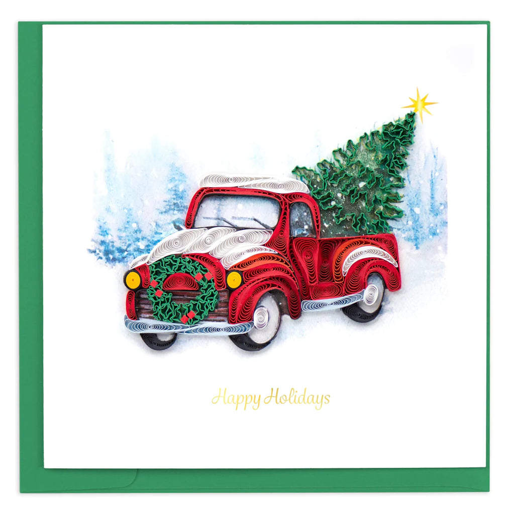 Holiday Truck Quilling Card