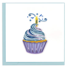 Load image into Gallery viewer, Cupcake Birthday Quilling Card
