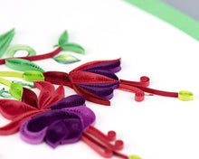 Load image into Gallery viewer, Fuchsia Quilling Card
