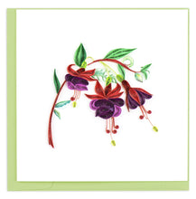 Load image into Gallery viewer, Fuchsia Quilling Card
