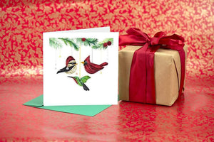 Holiday Birds Quilling Card