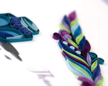 Load image into Gallery viewer, Quill &amp; Ink Thank You Quilling Card
