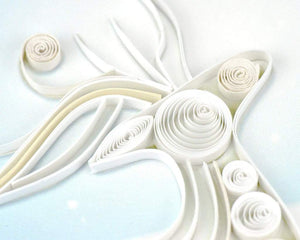 Snowy Reindeer Quilling Card