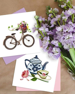 Tea Party Quilling Card