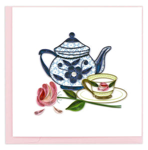 Tea Party Quilling Card