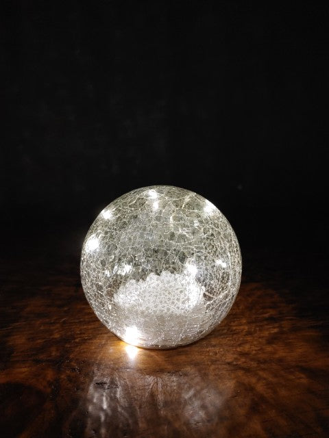 Mercury LED Crackle Ball, Small
