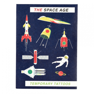Space Age Temporary Tattoos