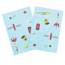 Load image into Gallery viewer, Space Age Temporary Tattoos
