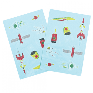 Space Age Temporary Tattoos
