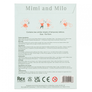 Mimi & Milo Temporary Tattoos