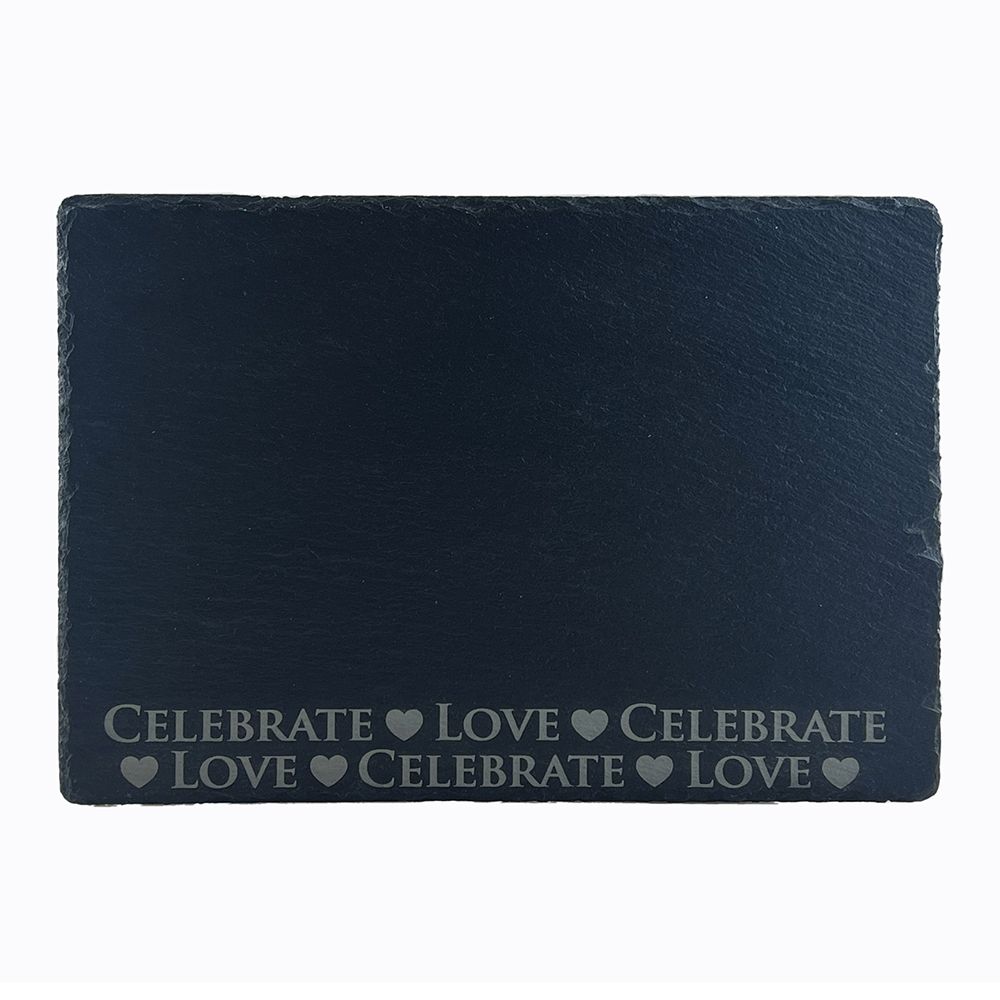Love & Celebrate Slate Cheese Board