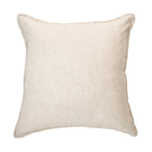 Linen Stonewash Natural European Cushion