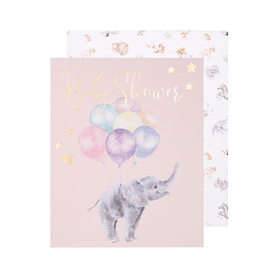 Up & Away Baby Shower Card