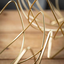 Load image into Gallery viewer, Sculpted Gold Wire Footed Bowl
