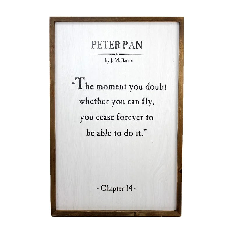 Peter Pan Wall Plaque