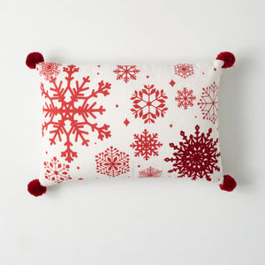 Snowflake lumbar pillow hotsell