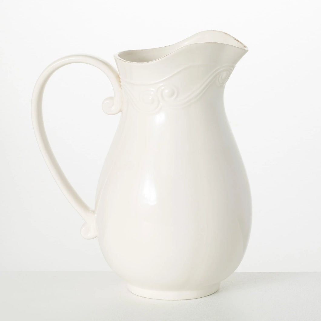 Scroll Embossed Pitcher