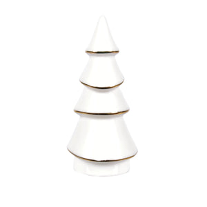 White + Gold Ceramic Tree, Small