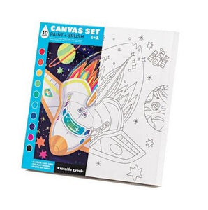 Space Paint & Brush Canvas Set