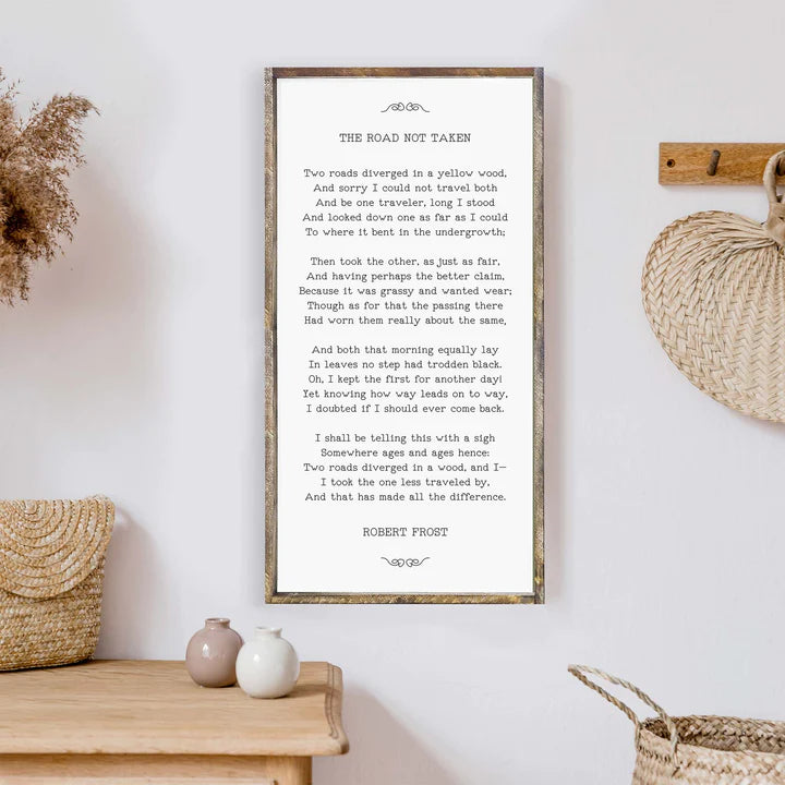 The Road Not Taken Wall Decor