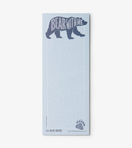 Bear With Me Magnetic Notepad