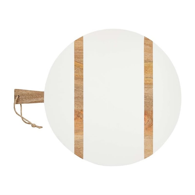 Handled White Serving Board