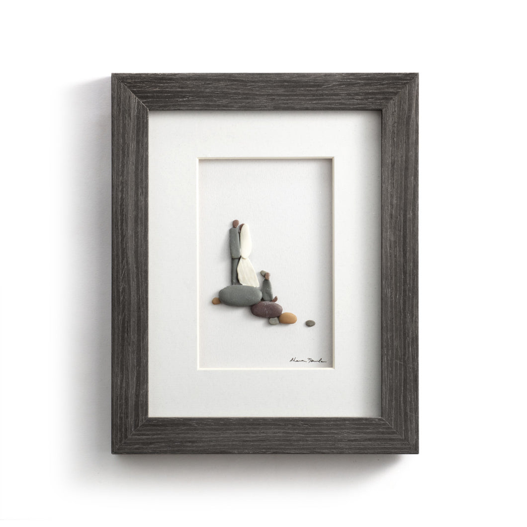Love to Share Pebble Art by Sharon Nowlan